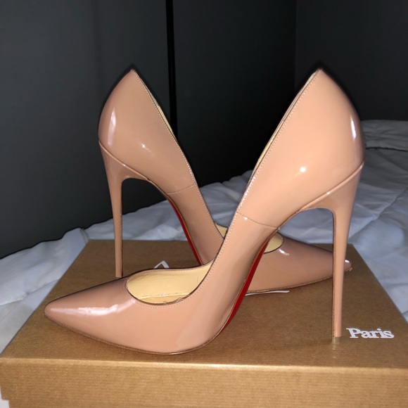 Christian Louboutin Shoes - Louboutin So Kate Nude 120 Patent